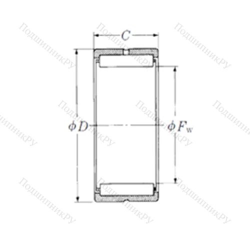 Подшипник игольчатый радиальный HJ-607632