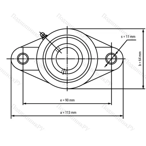 Подшипниковый узел SSUCFLPL 202-B - Вал: 15 мм от производителя  LPZ