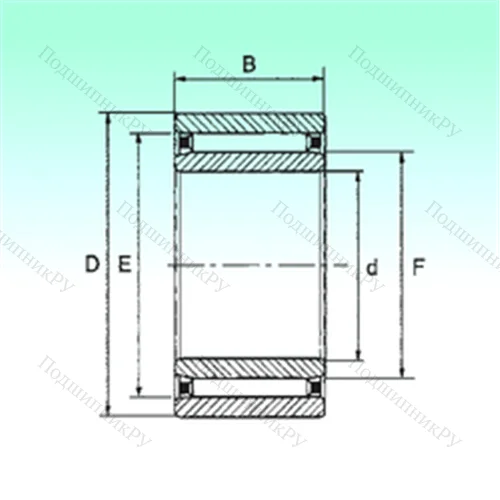 Подшипник игольчатый радиальный NAO 30x45x17