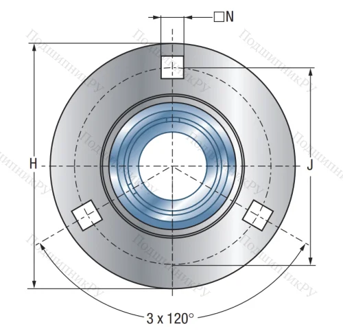 Подшипниковый корпус PF 206 в Стерлитамаке