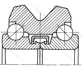 Модификация подшипника 6-776801Х размер 12,75x51,615x38
