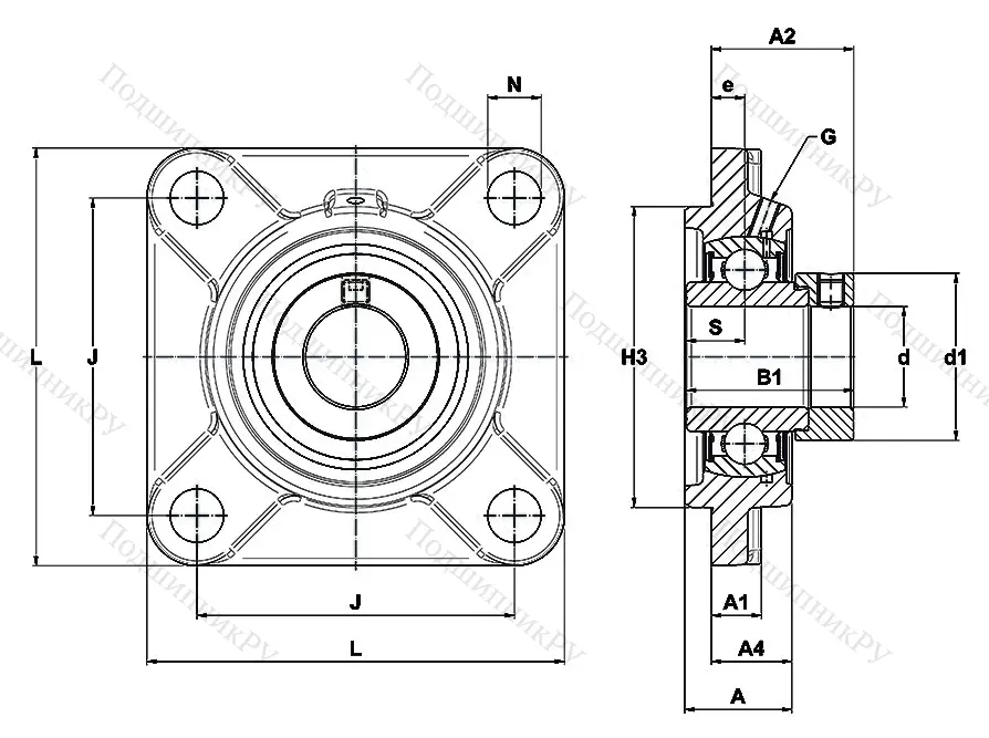 Подшипниковый корпус FS 313