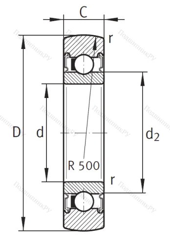 Подшипник LR 207 2RSR