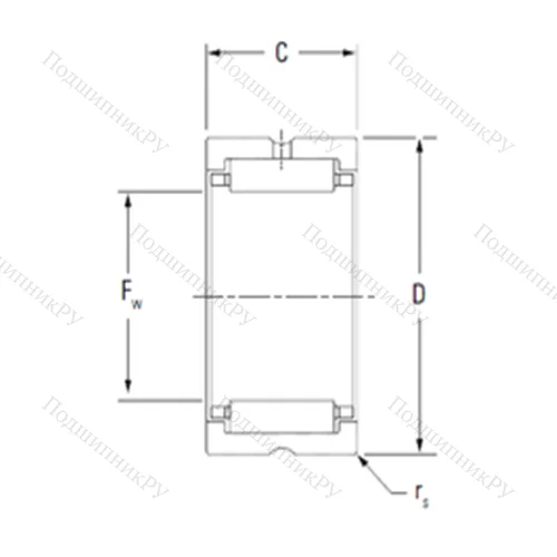 Подшипник игольчатый радиальный HJ-10412848