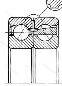 Модификация подшипника 6-3286208Д размер 40x80x30,2