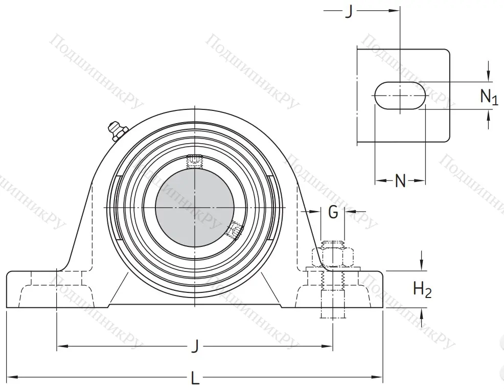 Подшипниковый корпус SYJ 506