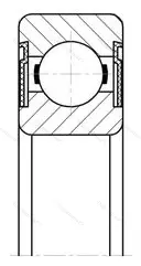 Подшипник  6010-2RS (180110) размер 50x80x16 от производителя  SKF