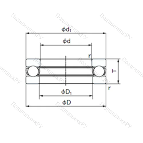 Подшипник шариковый упорный 3911 от производителя  NACHI