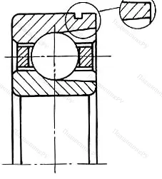 Модификация подшипника 74-170315Е1Ш8 размер 75x160x37