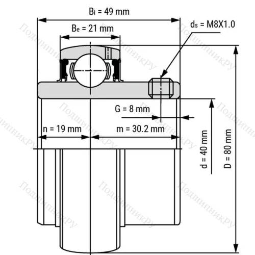 Подшипник MUC 208 V (ASAHI) в Стерлитамаке