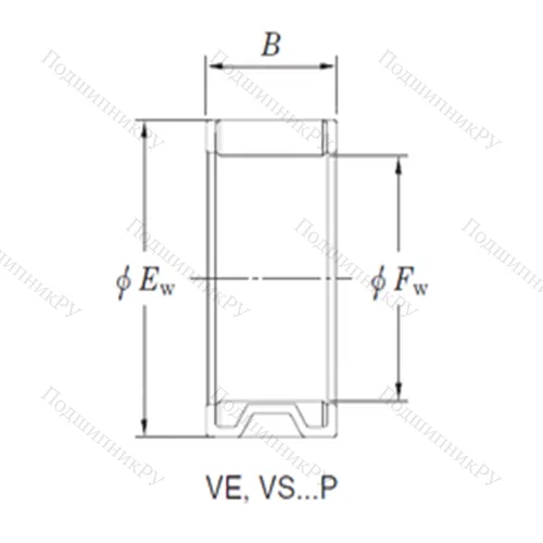 Подшипник игольчатый радиальный VE 303922AB 1-1