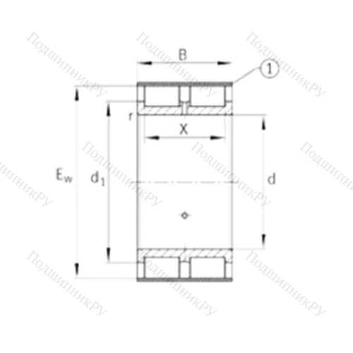Подшипник роликовый радиальный RSL 185040-A