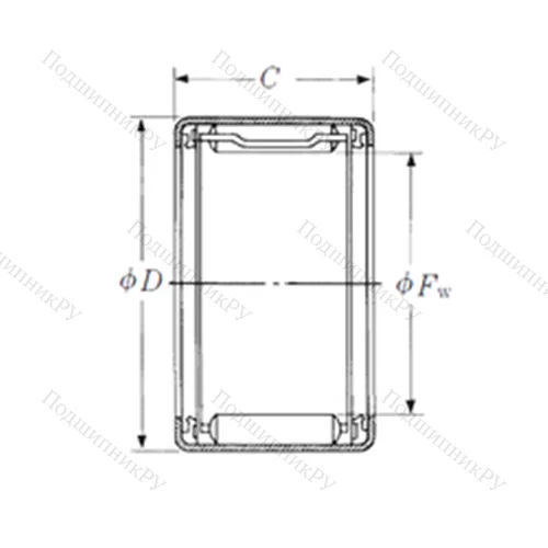 Подшипник игольчатый радиальный FJLTT-1721