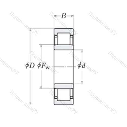 Подшипник роликовый радиальный LLRJ 5