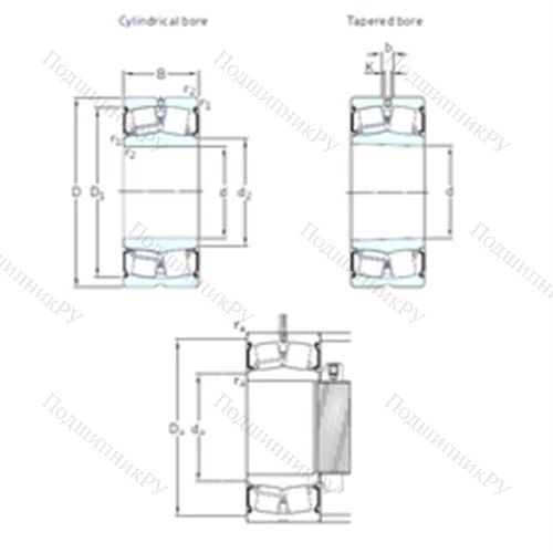 Подшипник роликовый радиальный самоцентрирующийся BS 2-2210-2CS/VT 143