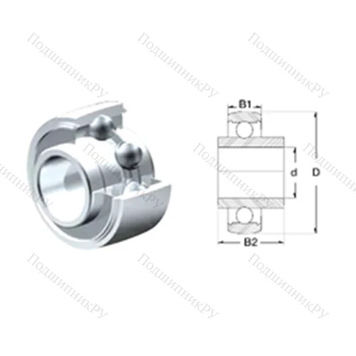 Подшипник шариковый радиальный SUCX 05