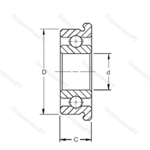 Подшипник шариковый радиальный SF 623