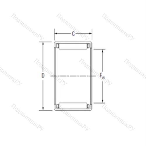 Подшипник игольчатый радиальный JP-24-F