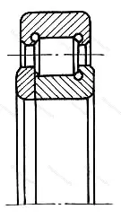 Подшипник  592506 размер 30x62x17