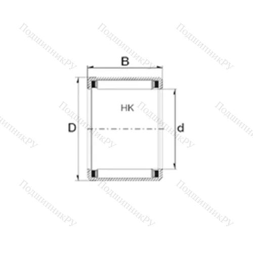Подшипник игольчатый радиальный HK 5025
