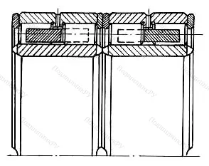 Модификация подшипника 36-262744ХМУ2 размер 220x340x218