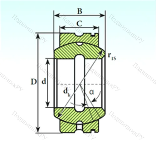Подшипник скольжения сферический GE 110 XS K