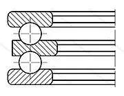 Подшипник  52320 (38320) размер 85x170x97