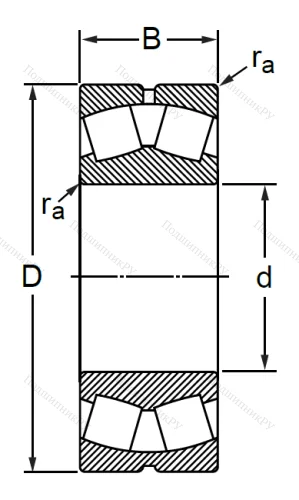 Сферический роликовый подшипник 53511 АН (22211 CW 33) в Стерлитамаке