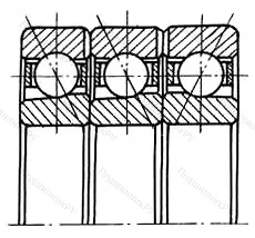 Подшипник 3O 7322BG/TFTW размер 110x240x150