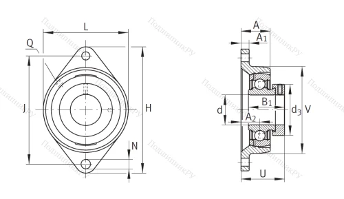 Подшипниковый узел PCFT 25 XL в Стерлитамаке
