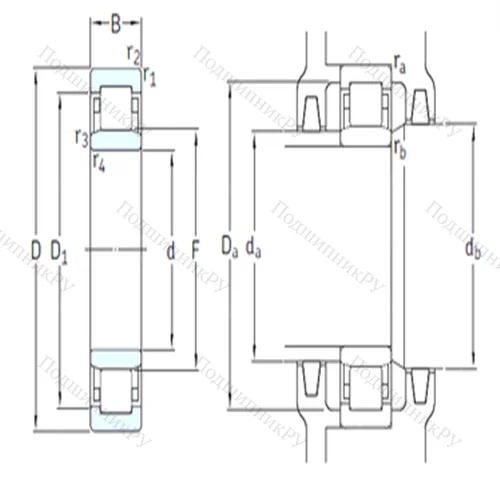Подшипник роликовый радиальный NU 311ECM/HC 5C 3