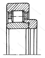 Подшипник  52618 (NU 2318+HJ 2318) размер 90x190x76/64