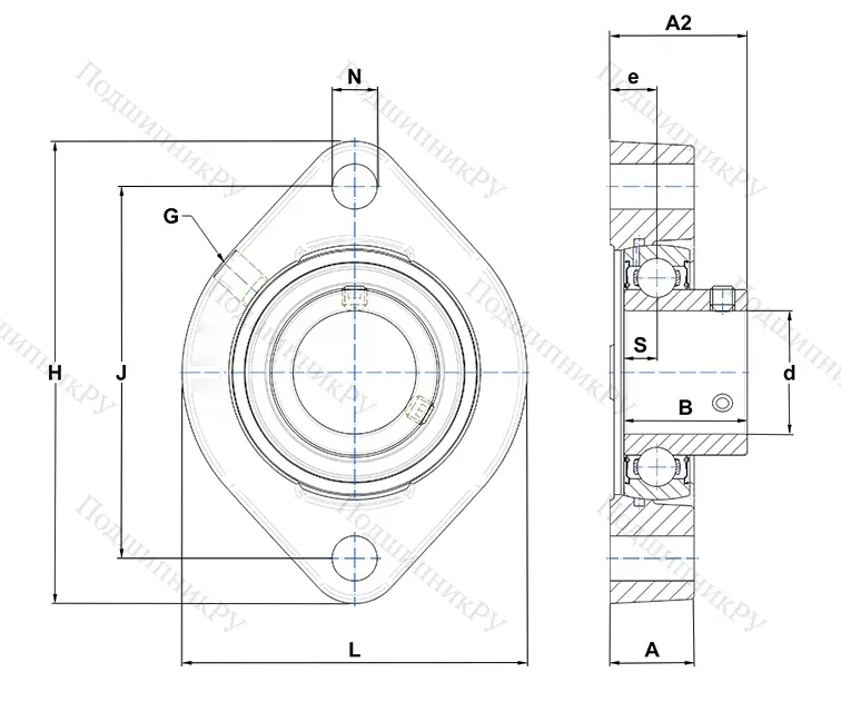 Подшипниковый узел LFTC 25 EC