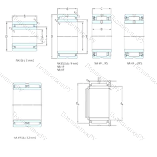 Подшипник игольчатый радиальный NKI 15/20