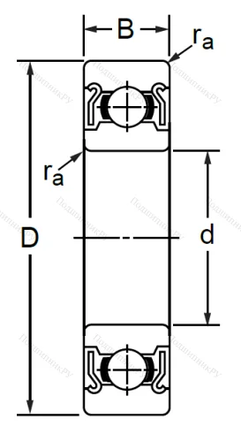 Миниатюрный шариковый подшипник 80018 К2С17 (608 ZZ) в Стерлитамаке