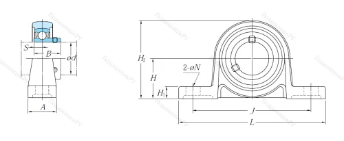 Подшипниковый узел UP 004 JE 1 в Стерлитамаке