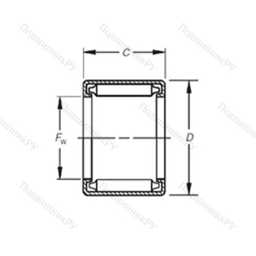 Подшипник игольчатый радиальный B-2110