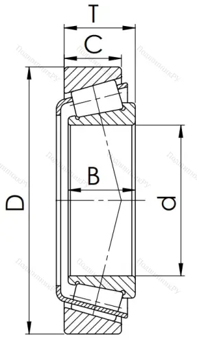 Конический роликовый подшипник 3007215 (33215) в Стерлитамаке