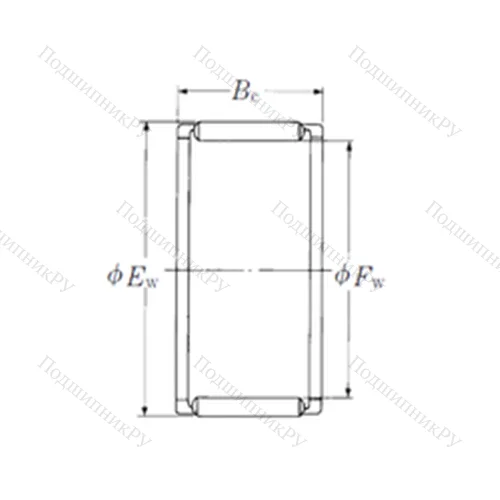 Подшипник игольчатый радиальный FWF-324020