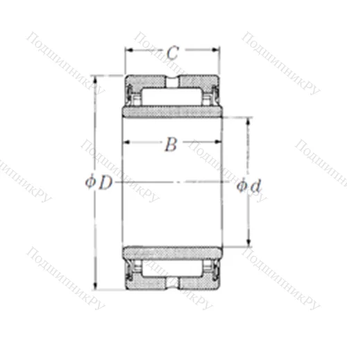 Подшипник игольчатый радиальный NA 49/22TT от производителя  NSK