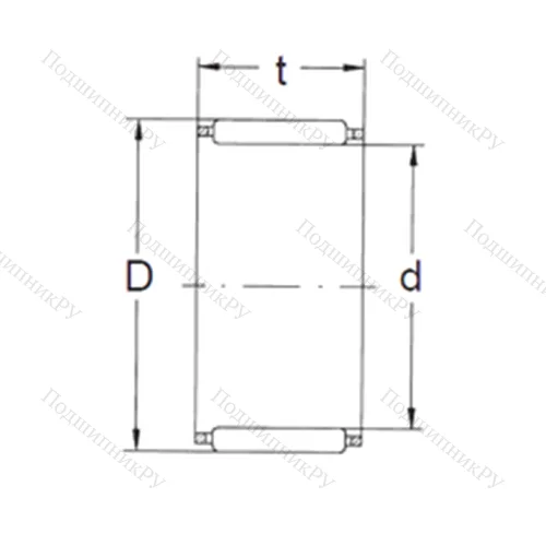 Подшипник игольчатый радиальный K 42X 47X 27