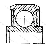 Модификация подшипника 980055ЮУ размер 5x16x5,5/7 от производителя  ГПЗ-3