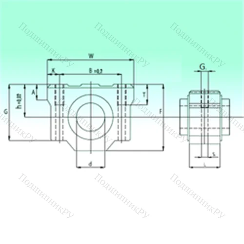 Подшипник шариковый линейный SCV 12