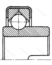 Модификация подшипника 8-760805 размер 25x62x12/15 от производителя  ГПЗ-1