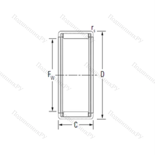Подшипник игольчатый радиальный 7E-HKS 23X 27.5X 15.2T 2PX 1