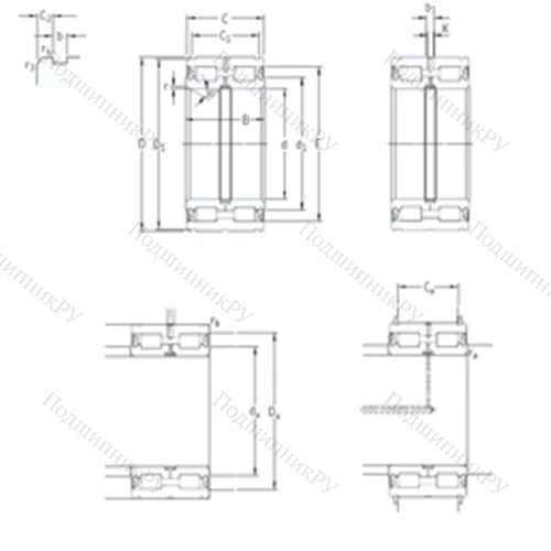 Подшипник роликовый радиальный NNF 5015ADB-2LSV