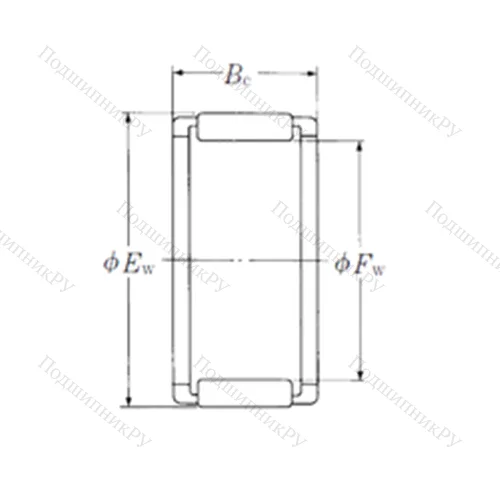 Подшипник игольчатый радиальный FWF-222814-E