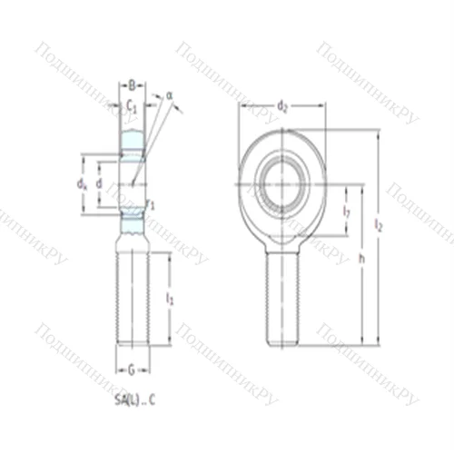 Подшипник скольжения сферический SA 8C