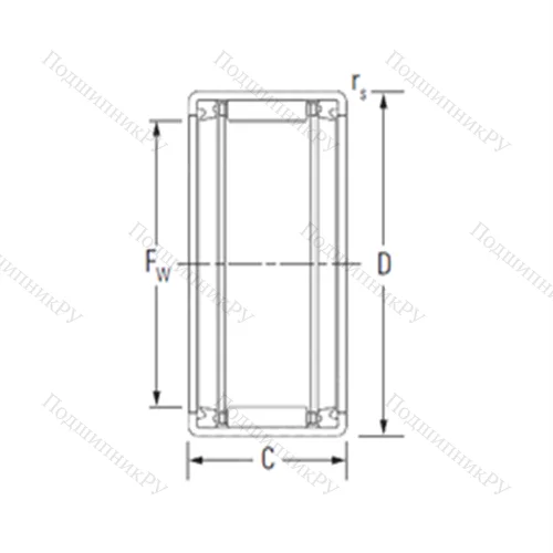 Подшипник игольчатый радиальный HK 2020.2RS