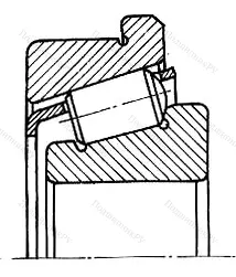 Модификация подшипника 67744Л размер 220x300/314x51,5